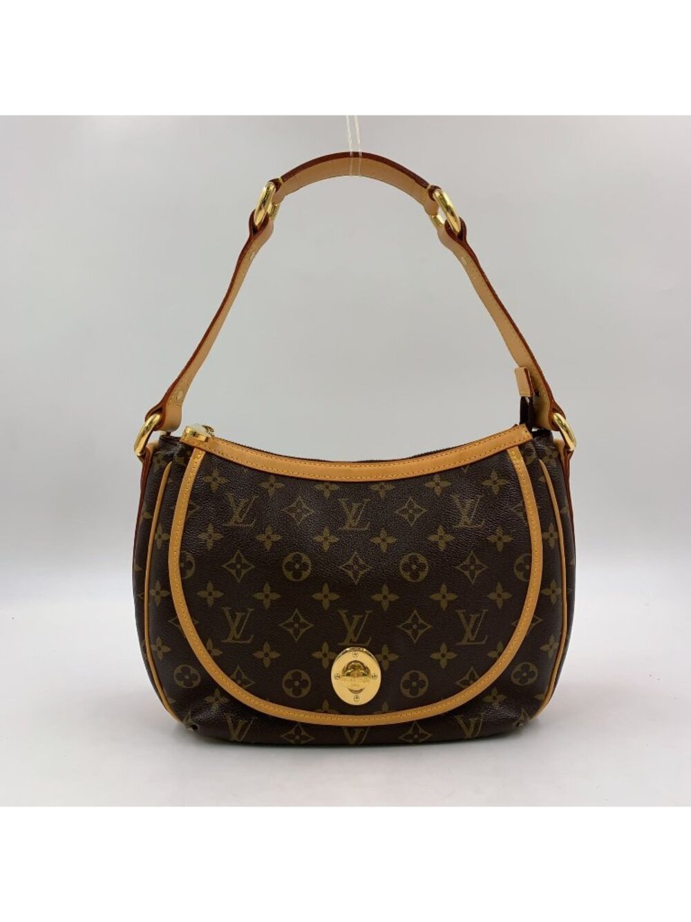 Louis Vuitton Tulum PM Monogram Leather Brown Light Shoulder Bag Gold